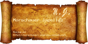 Morschauer Jagelló névjegykártya